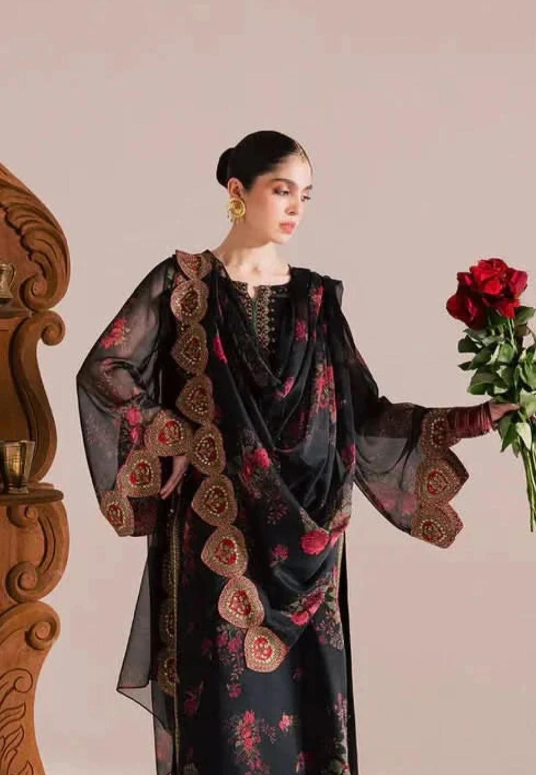 GEACE EMB/Print LAWN 3PC