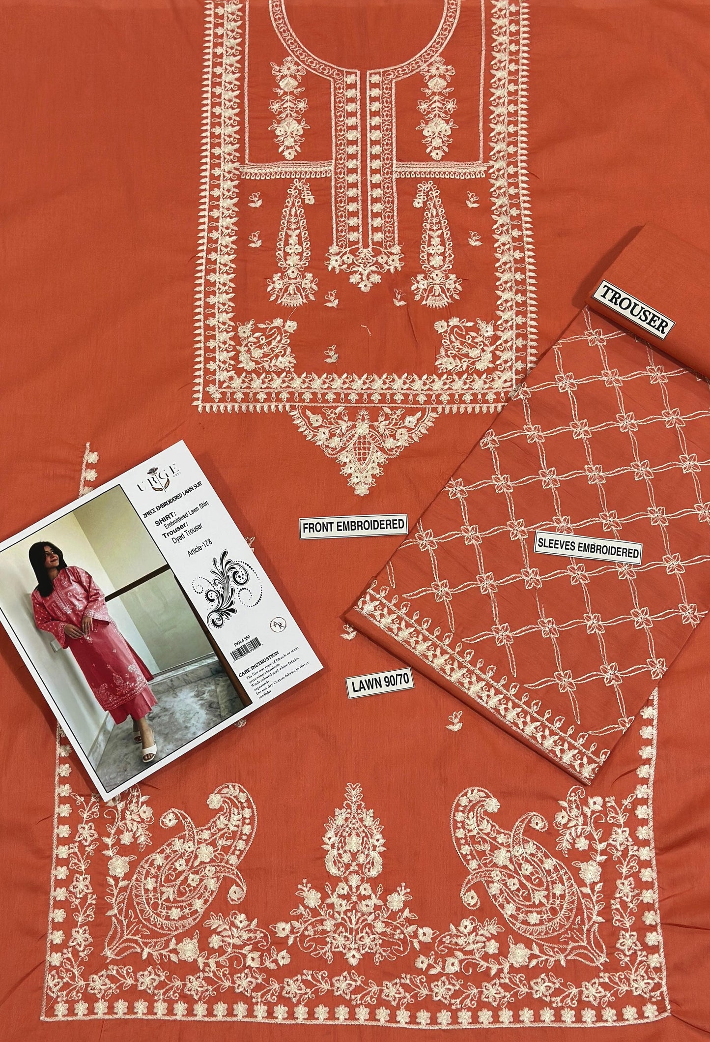 GRACE EMBROIDERY LAWN 2PC