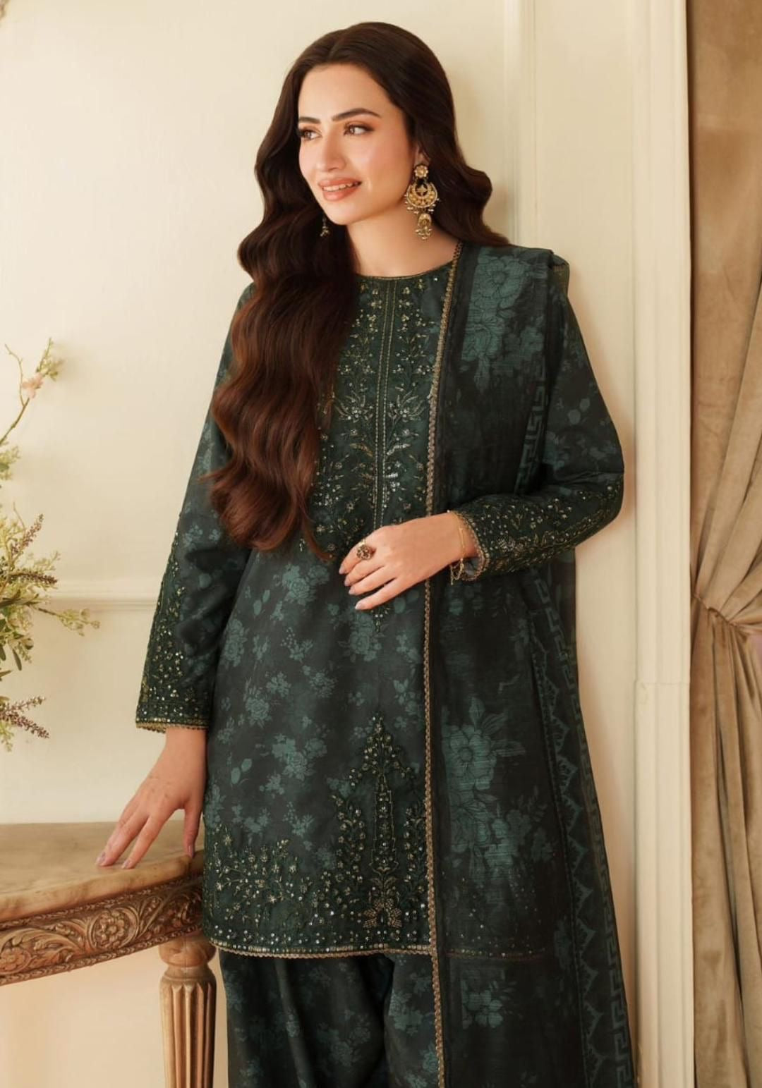 MOHAGHNI EMB/PRINT LAWN 3PC
