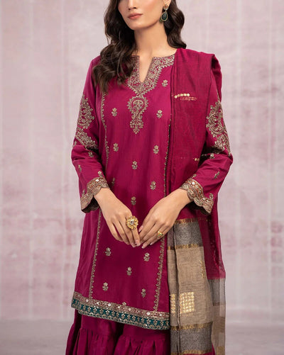 Grace-Luxury Full Embroidered Lawn Unstiched 3PC Suit