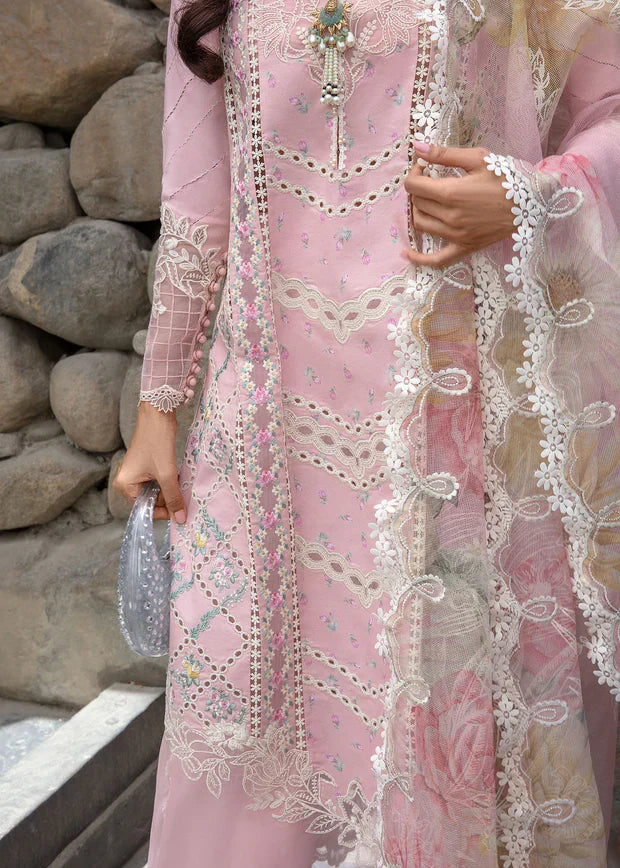 Grace-Luxury Full Embroidered Chikenkari Lawn Unstiched 3PC Suit