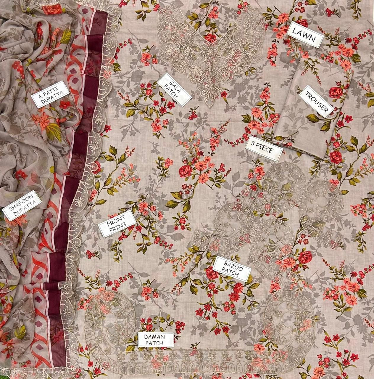GRACE EMB/PRINT LAWN 3PC