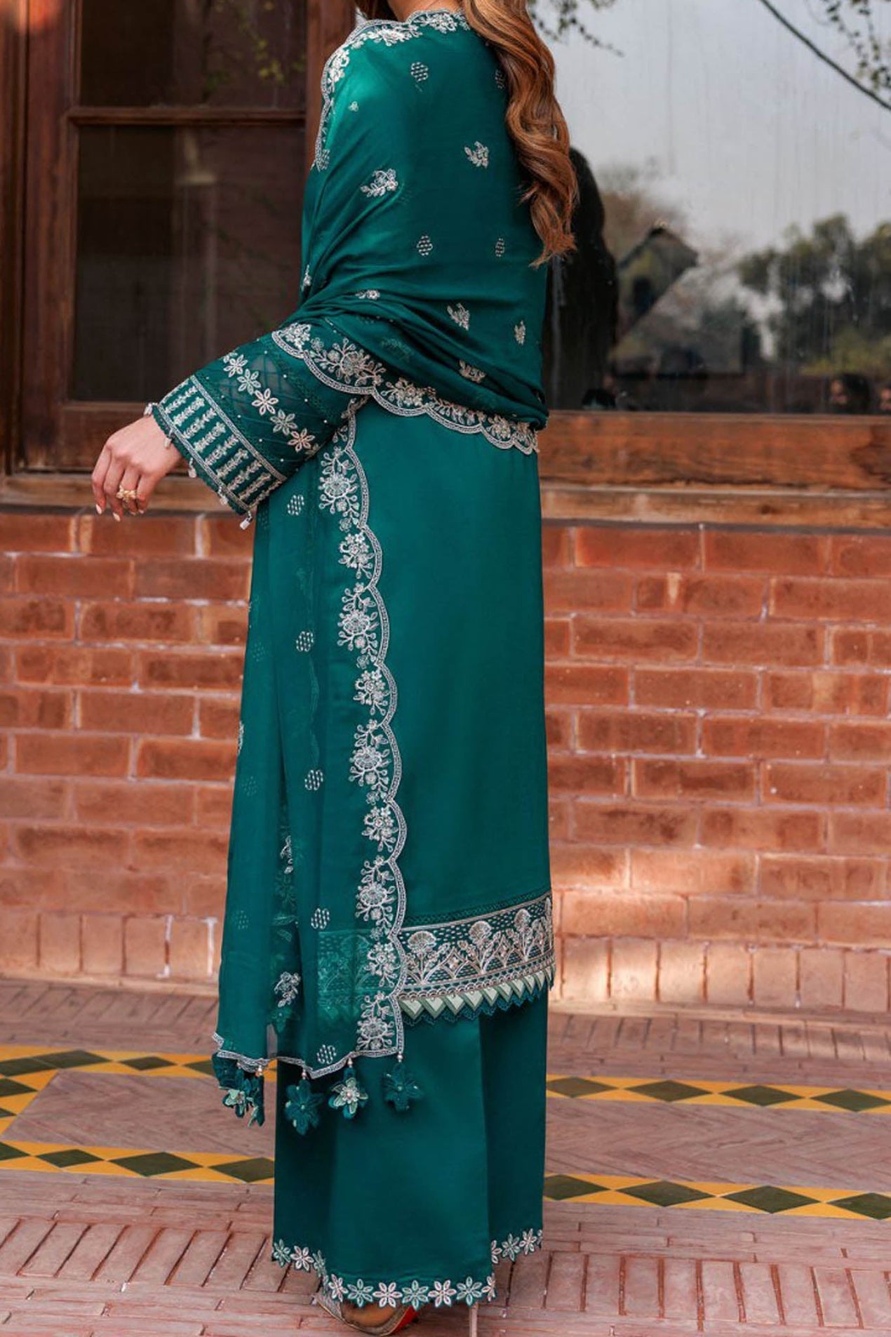 BAROQUE EMBROIDERY DHANAK 3PC UNSTICH