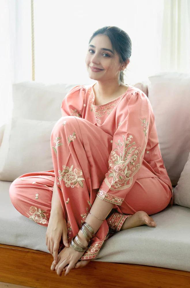 GRACE EMBROIDERY DHANAK 2PC UNSTICH