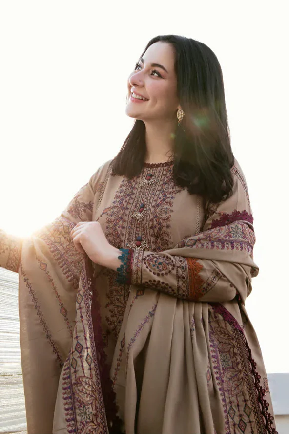 GRACE EMBROIDERY DHANAK 3PC UNSTICH