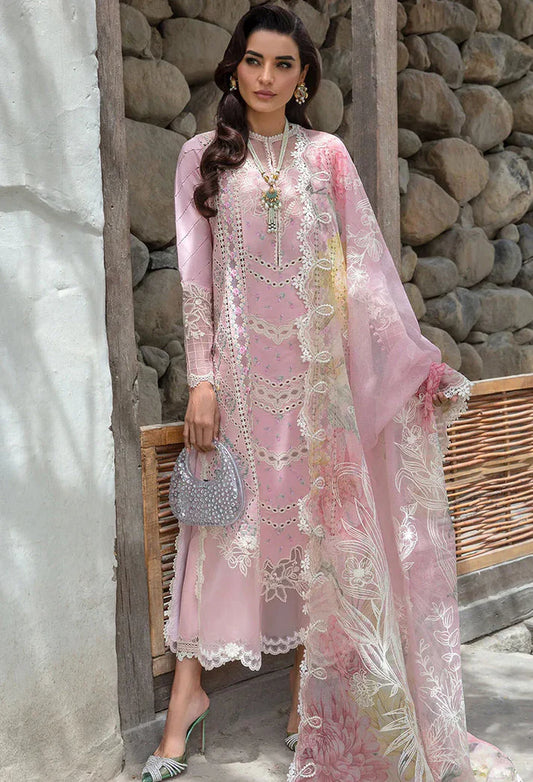 Grace-Luxury Full Embroidered Chikenkari Lawn Unstiched 3PC Suit