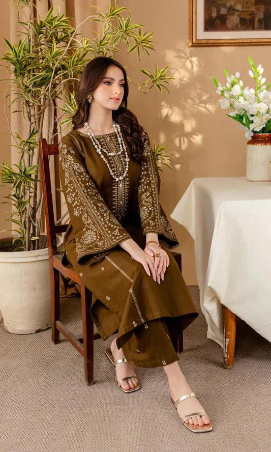 GRACE EMBROIDERY DHANAK 2PC UNSTICH