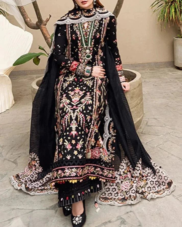 Grace Luxury Full Embroidered Chikenkari Lawn Unstiched 3PC Suit