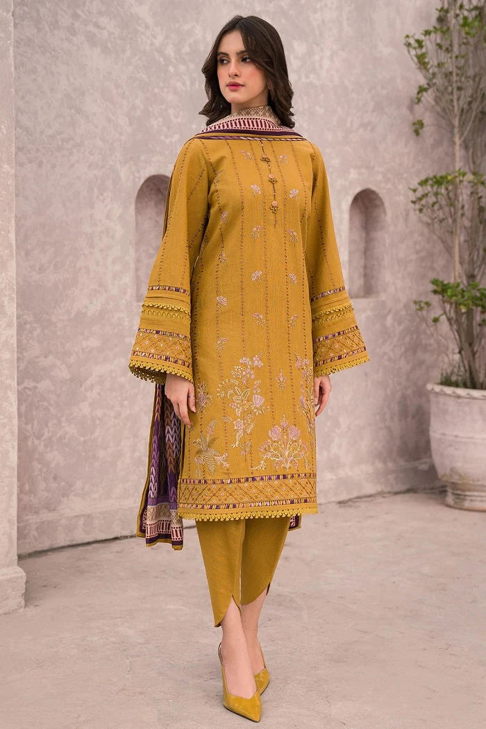 Grace-Luxury Full Embroidered Chikenkari Lawn Unstiched 3PC Suit