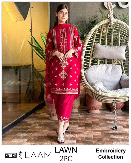GRACE EMBROIDERY LAWN 2PC
