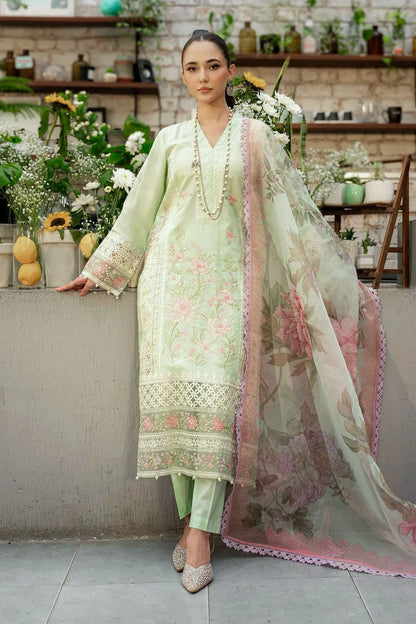 Grace Luxury Full Embroidered Chikenkari Lawn Unstiched 3PC Suit