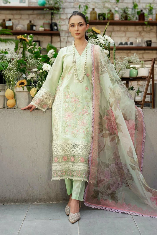 Grace Luxury Full Embroidered Chikenkari Lawn Unstiched 3PC Suit