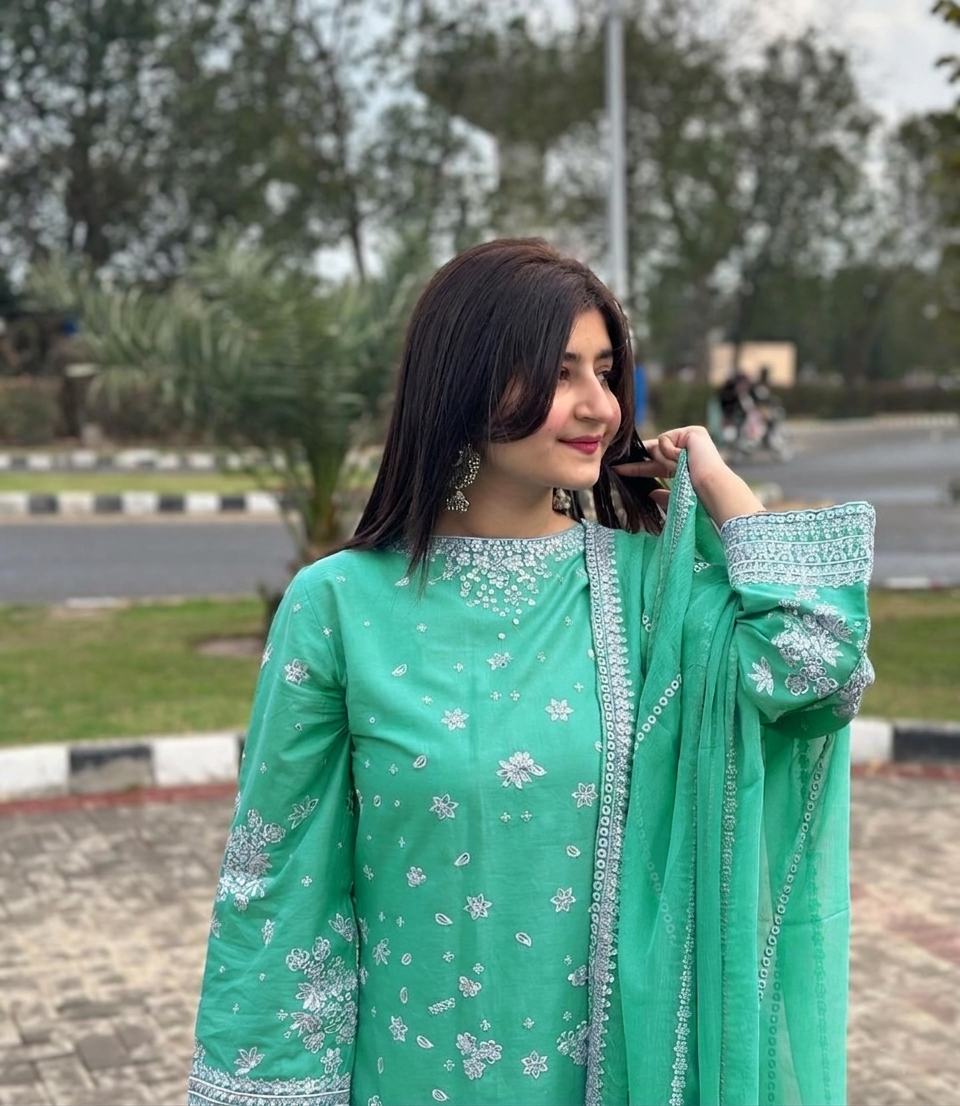 Lawn Embroidered 3Piece