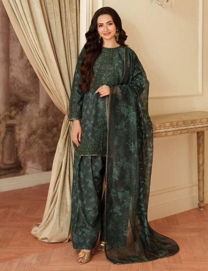 MOHAGHNI EMB/PRINT LAWN 3PC