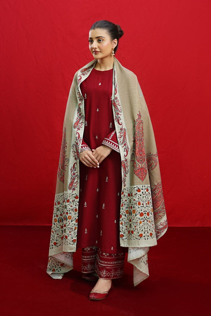Grace-Full Embroidered Lawn Unstiched 3PC Suit