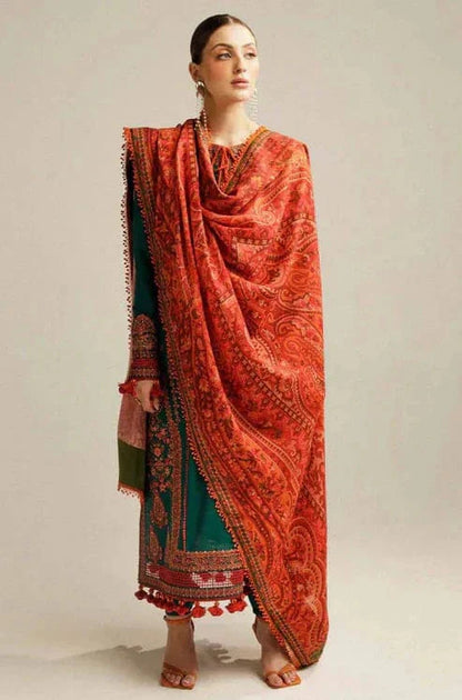 Luxury Full Embroidered Chikenkari Lawn Unstiched 3PC Suit
