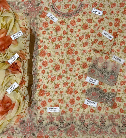 LAAM EMB/PRINT LAWN 3PC