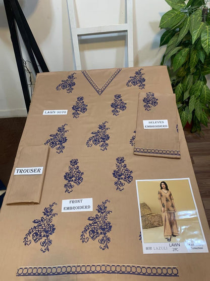 GRACE EMBROIDERY LAWN 2PC