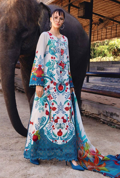 MARIA.B EMB/PRINT LAWN 3PC