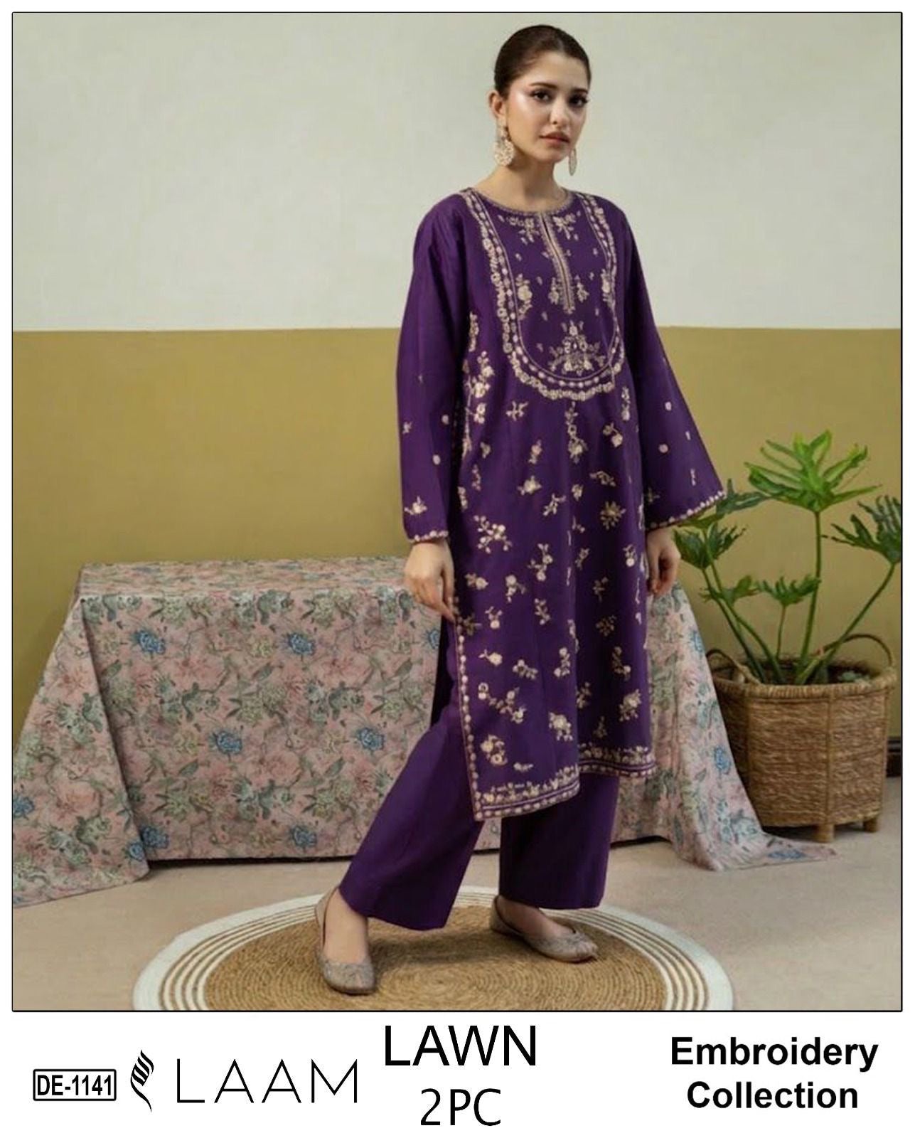 GRACE EMBROIDERY LAWN 2PC