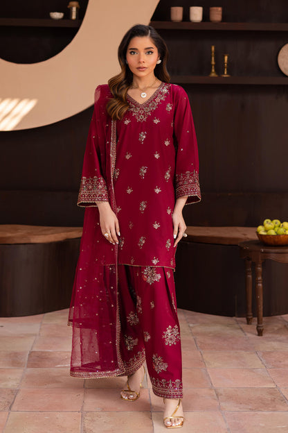 Grace-Luxury Full Embroidered Lawn Unstiched 3PC Suit