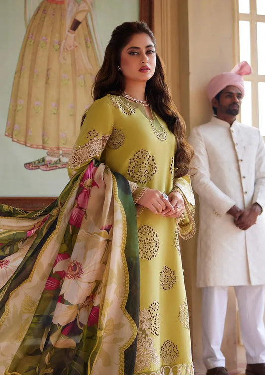 Grace-Luxury Full Embroidered Chikenkari Lawn Unstiched 3PC Suit