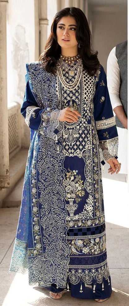 MAHNUR EMBROIDERY LAWN 3PC