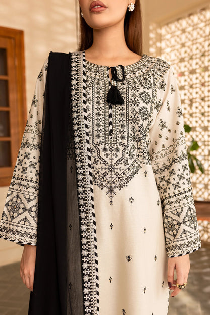 Lawn Embroidered Stitched 3Piece
