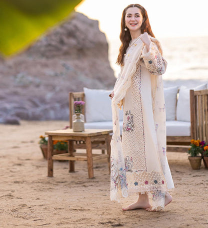 Grace-Luxury Full Embroidered Chikenkari Lawn Unstiched 3PC Suit