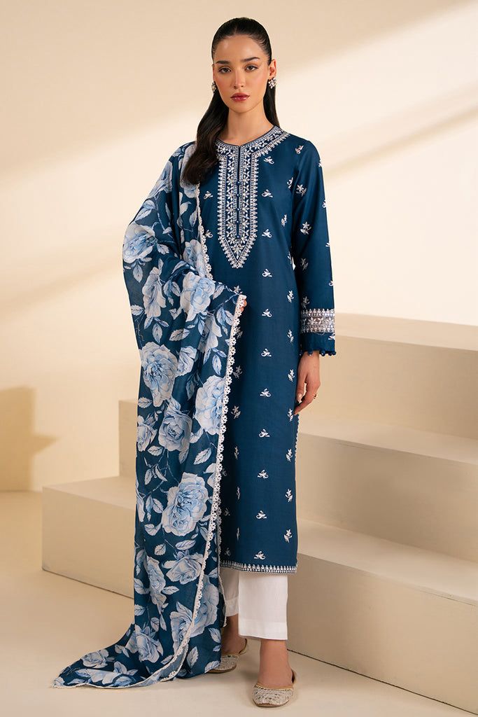 GRACE EMBROIDERY DHANAK 3PC UNSTICH