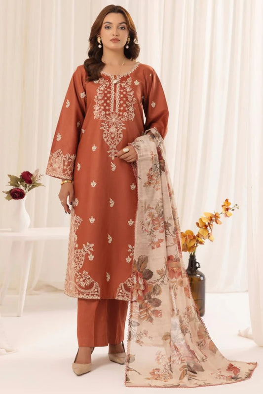 Grace Luxury Full Embroidered Lawn Unstiched 3PC Suit