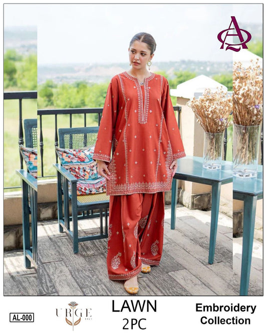 GRACE EMBROIDERY LAWN 2PC