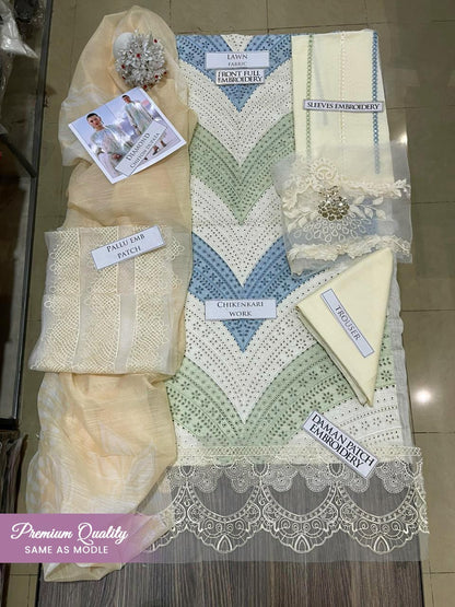MARIA.B EMBROIDERY LAWN 3PC