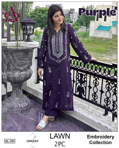 GRACE EMBROIDERY LAWN 2PC