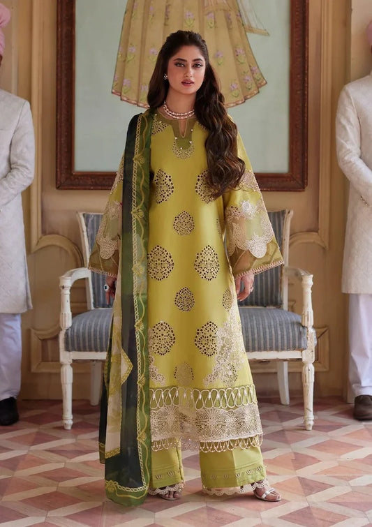 Grace-Luxury Full Embroidered Chikenkari Lawn Unstiched 3PC Suit