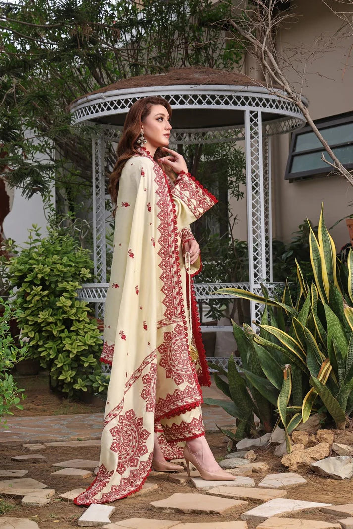 Grace Luxury Full Embroidered Chikenkari Lawn Unstiched 3PC Suit