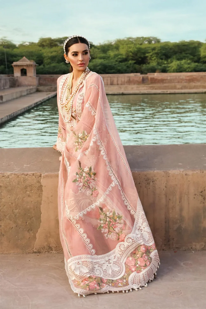 Grace-Luxury Full Embroidered Chikenkari Lawn Unstiched 3PC Suit