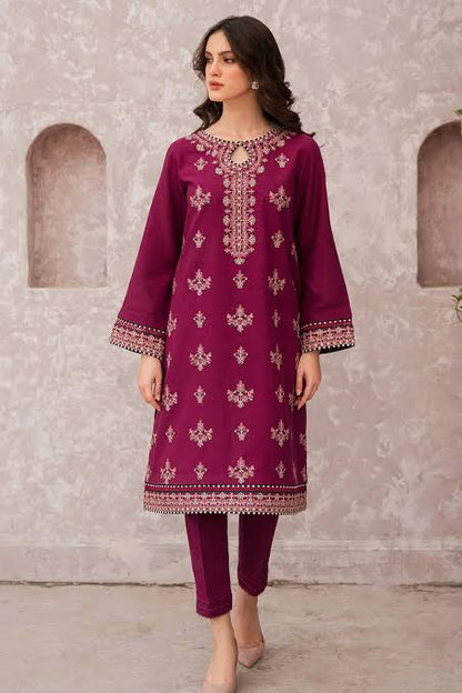 Grace-Luxury Full Embroidered Chikenkari Lawn Unstiched 3PC Suit