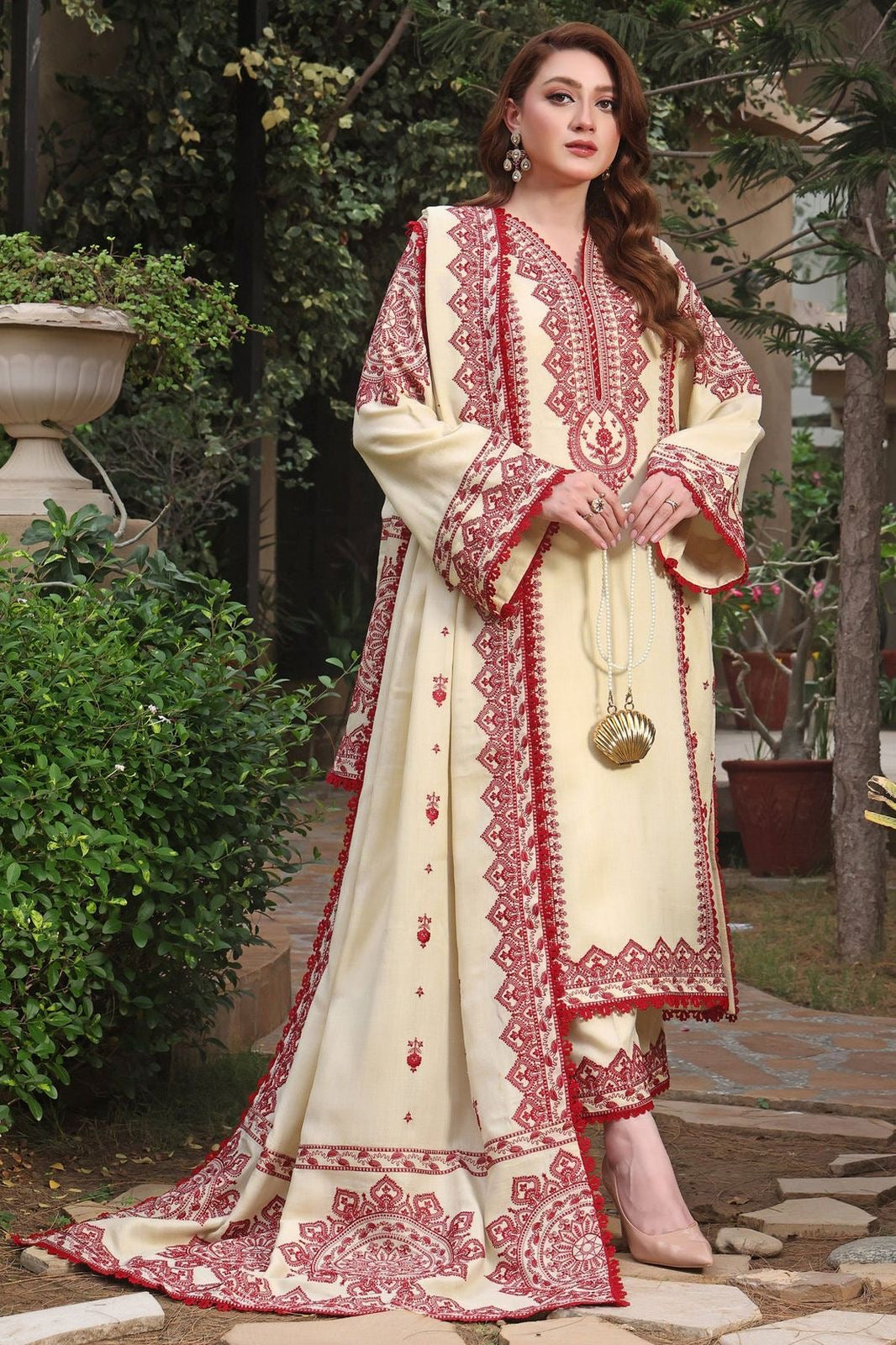 Grace-Luxury Full Embroidered Lawn Unstiched 3PC Suit