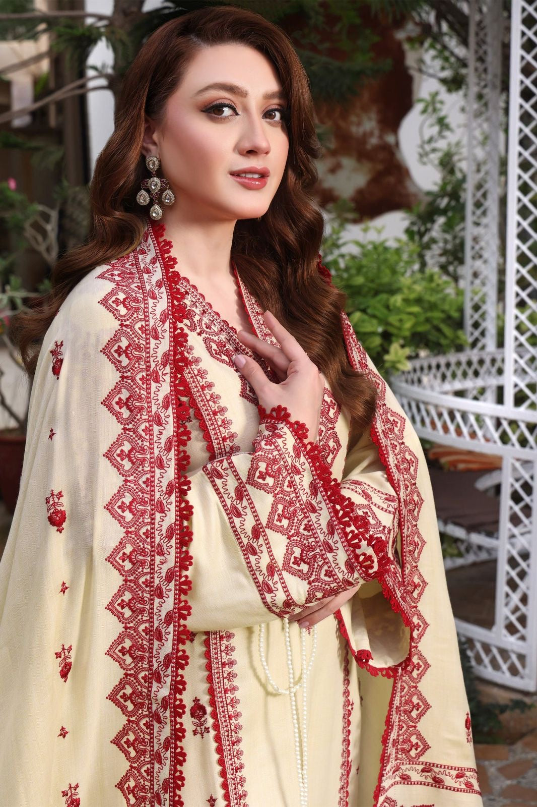Grace-Luxury Full Embroidered Lawn Unstiched 3PC Suit