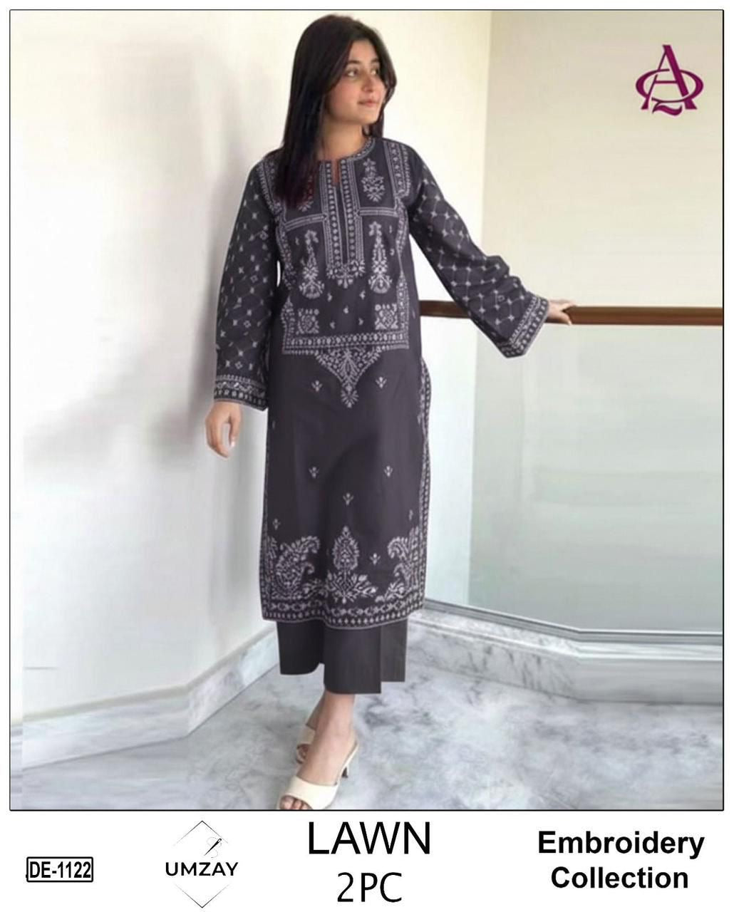 GRACE EMBROIDERY LAWN 2pc