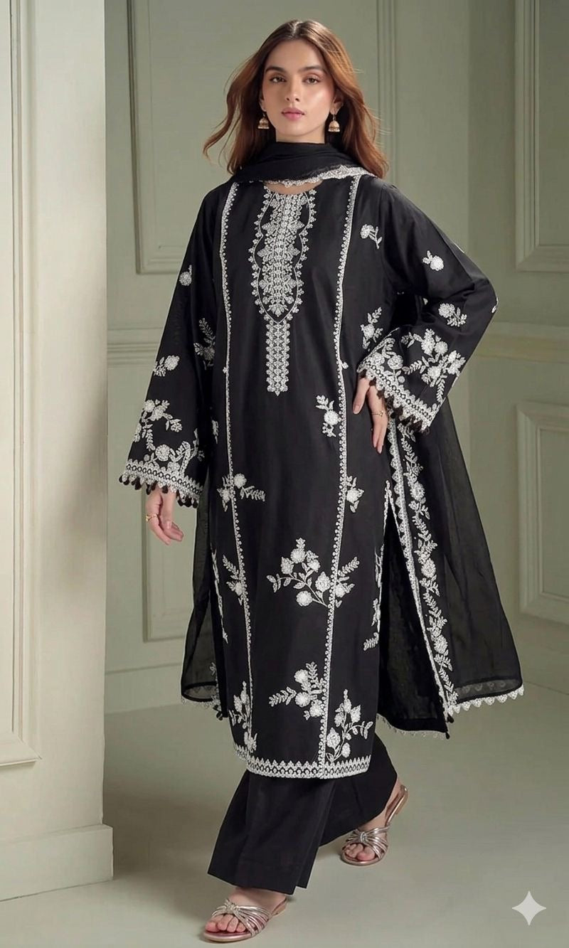 GRACE EMBROIDERY LAWN 3PC