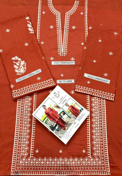 GRACE EMBROIDERY LAWN 2PC