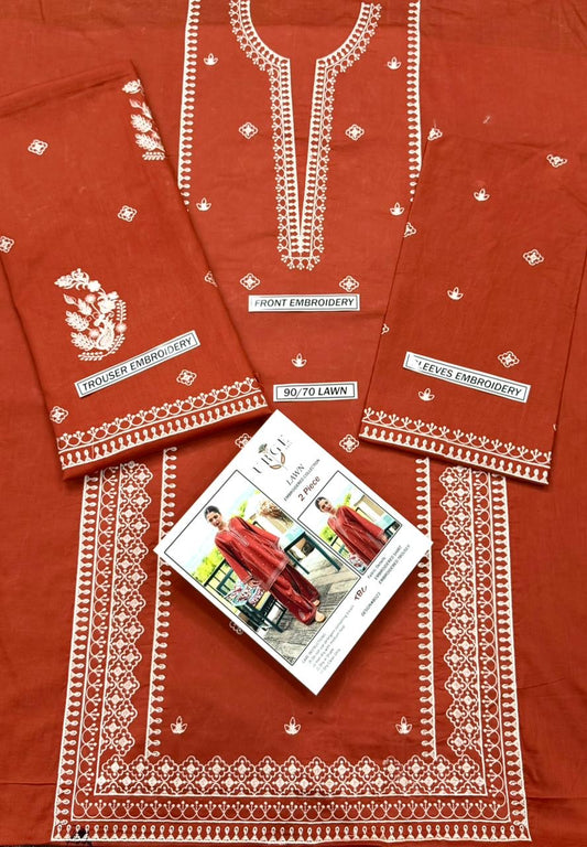GRACE EMBROIDERY LAWN 2PC