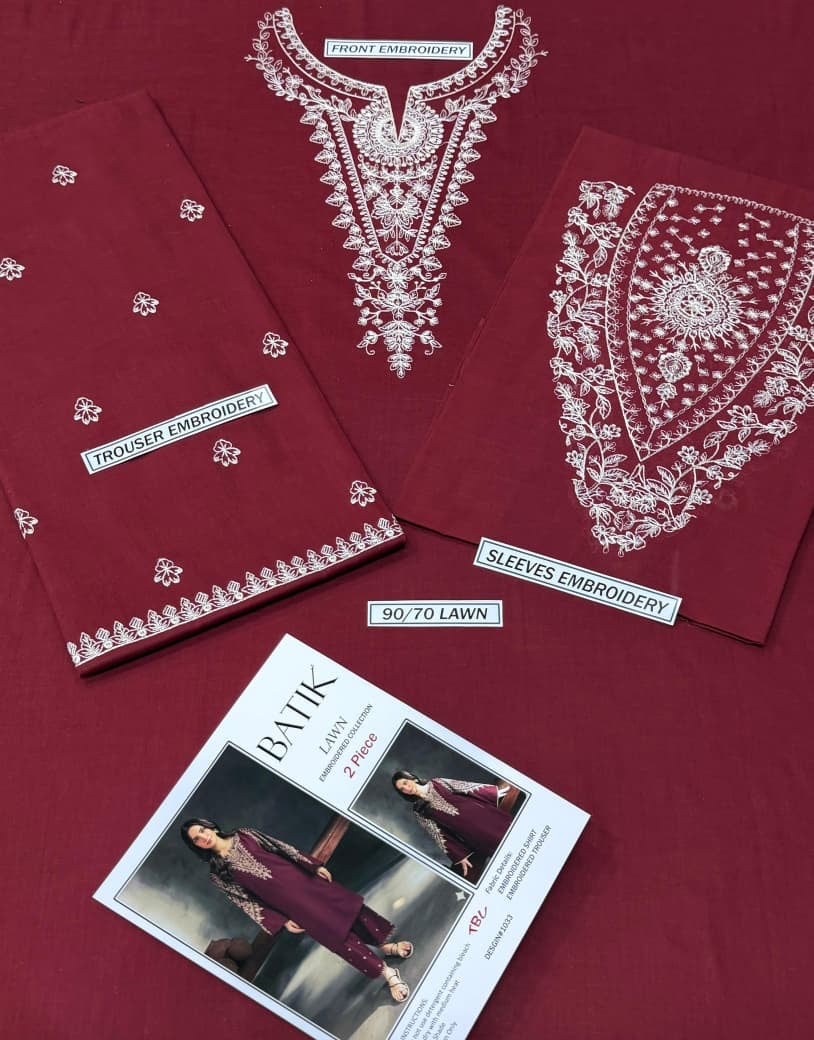 GRACE EMBROIDERY LAWN 2PC