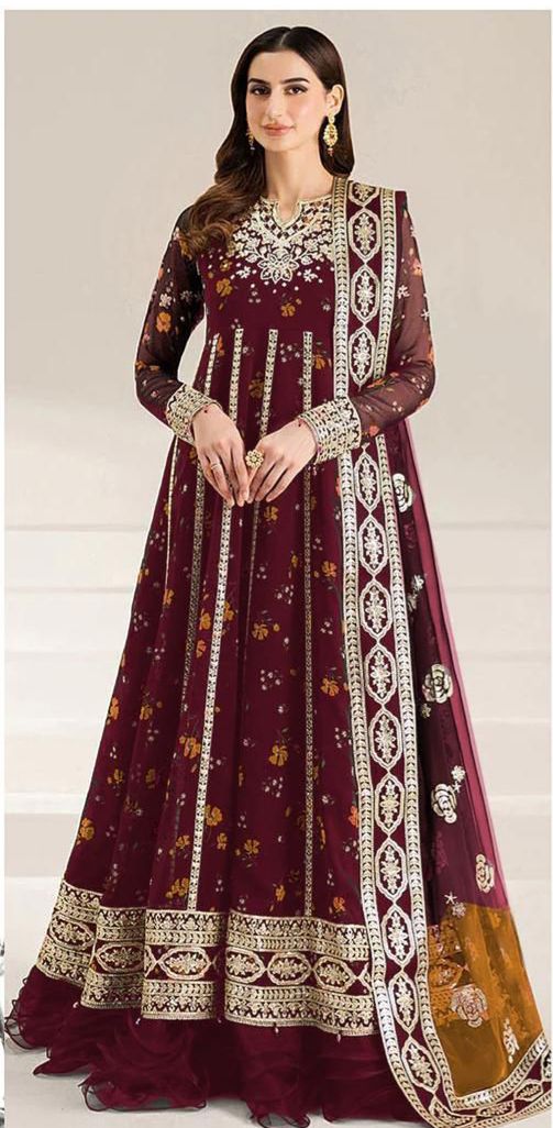 Farasha Emb/Print Lawn 3Pc