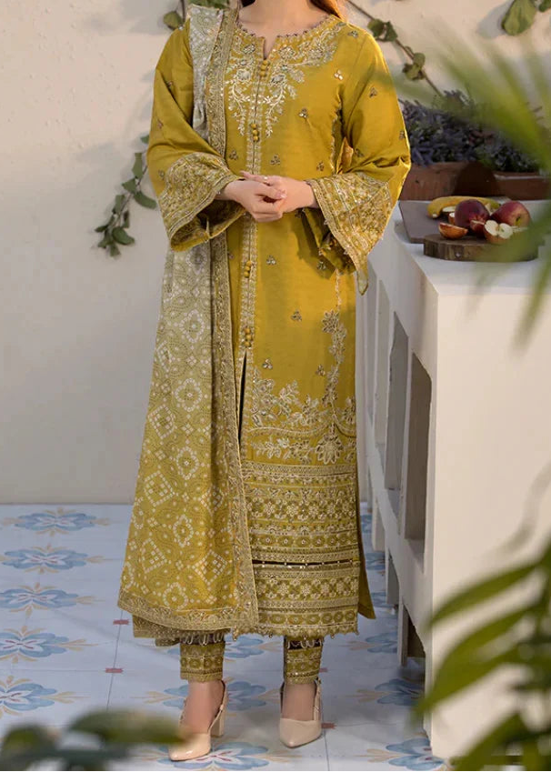 Ghani Luxury Full Embroidered Lawn Unstiched 3PC Suit