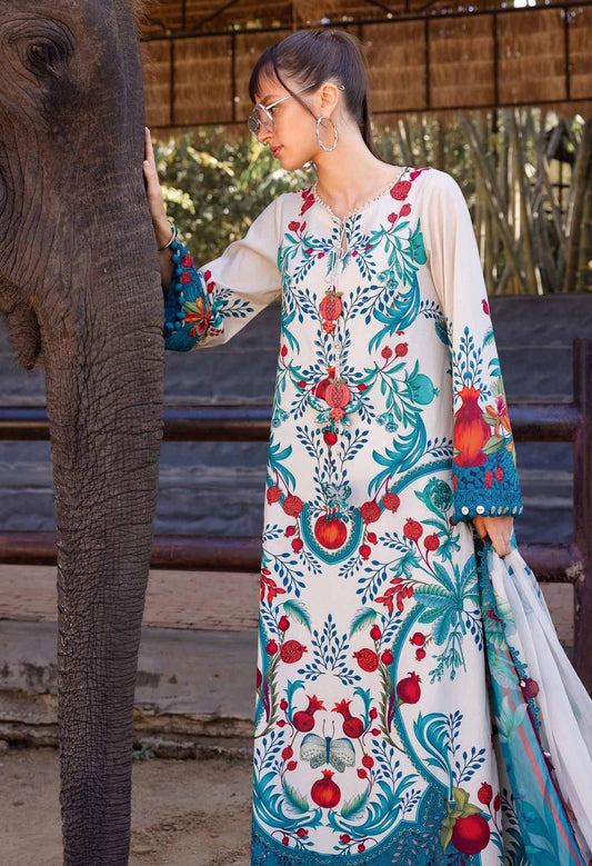 MARIA.B EMB/PRINT LAWN 3PC