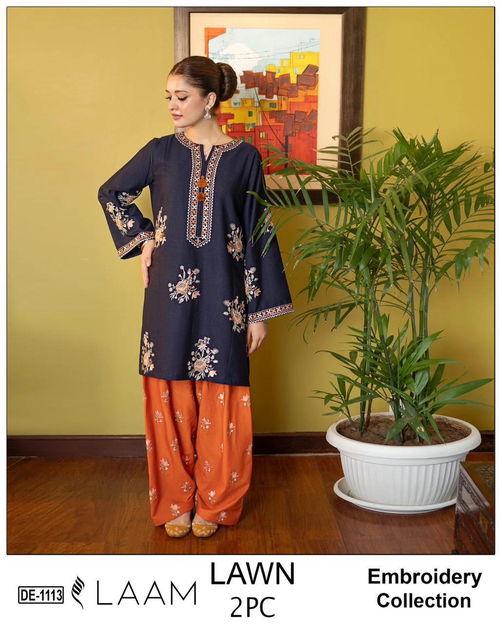 GRACE EMBROIDERY LAWN 2PC