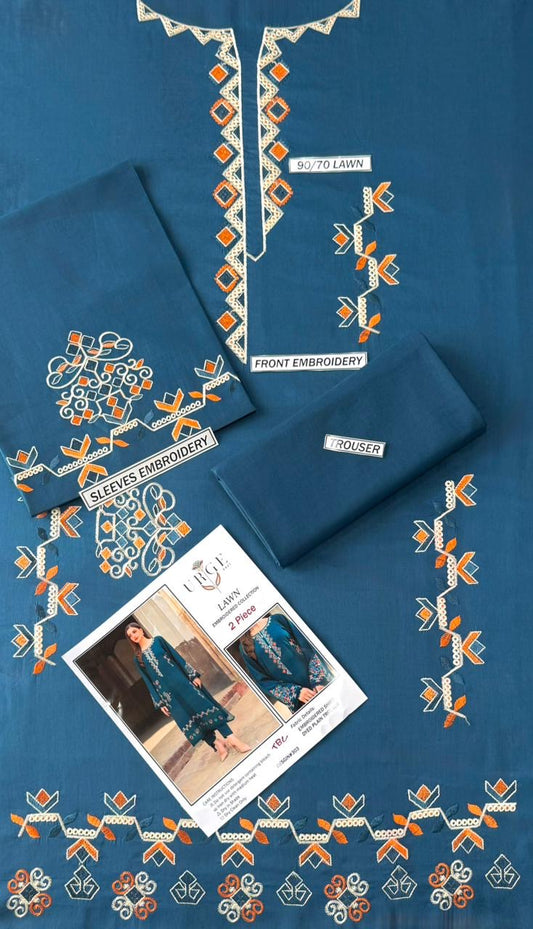 GRACE EMBROIDERY LAWN 2PC